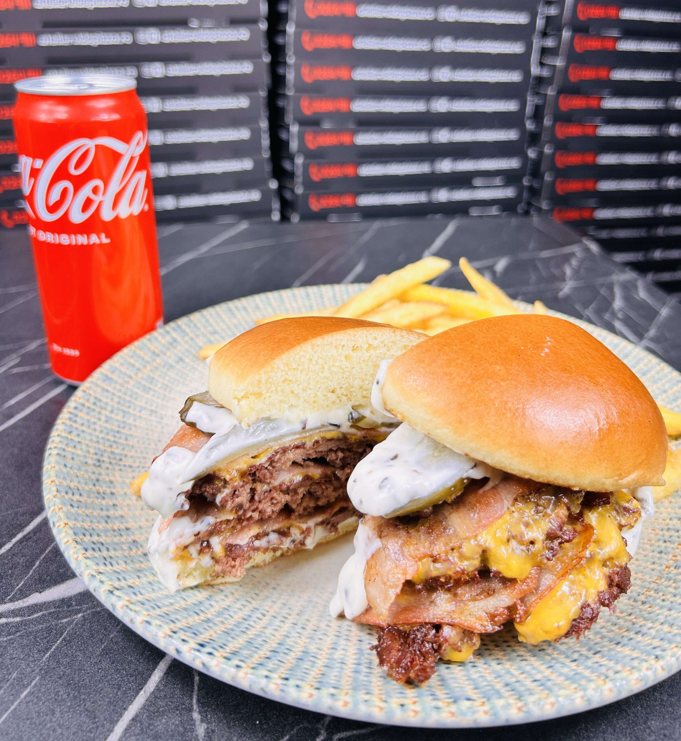 Triple Truffle Smash Burger