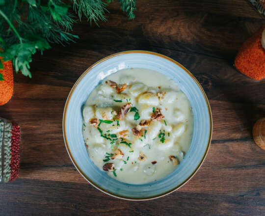 Gnocchi gorgonzola e noci livrare Florești și Cluj-Napoca